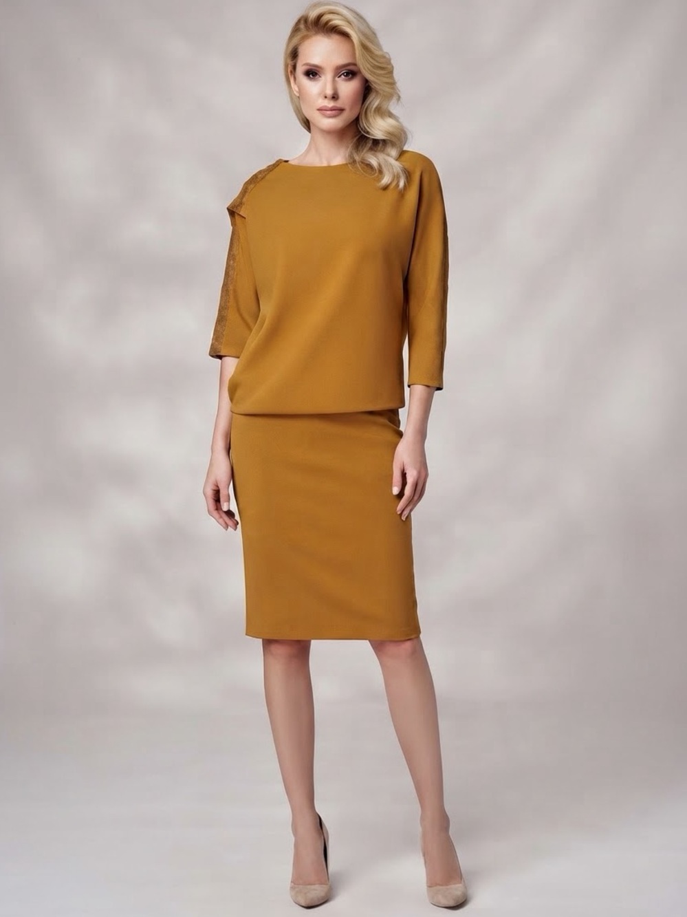 NWT STELLA WOMEN DRESS ASYMMETRIC 3/4 SLEEVES CASUAL/OFFICE WEAR PARTY COCKTAIL‎